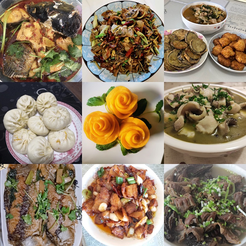 設(shè)計(jì)公司女職工們精心制作的菜品.jpg